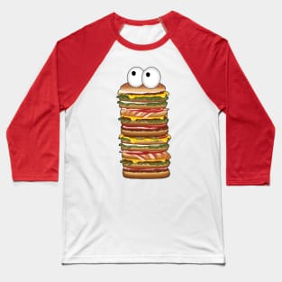 Big Burger ( Funny Design ) Baseball T-Shirt